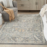 Lynx LNX02 Bordered Navy Multi By Polypropylene Persian Traditional Vintage Rug - 76 x 137 cm (2'6"x4'6")