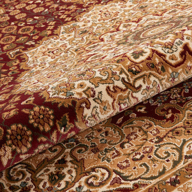 Consept Looms Grand Heritage GH101 Medallion Million Point Classic Red Polypropylene Persian Oriental Rug