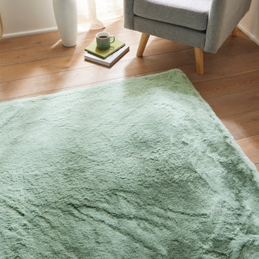 Consept Looms Heavenly Super Deep Pile HEA101 Sage Green Shaggy Textured Modern Rug