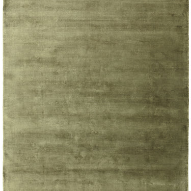 Gleam Luxury Contemporary Modern Shiny Plain Hand Woven Viscose Sage Green Rug