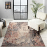 Alia 878AL Short Pile Rose Polypropylene Traditional Abstract Hallway Runner Rug - Runner 60x230cm (2'x7'7")