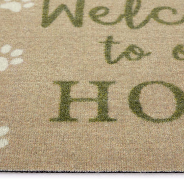 Howler and Scratch Pet Patterned Welcome Paws Washable Non-Slip Hallway Runner Rug