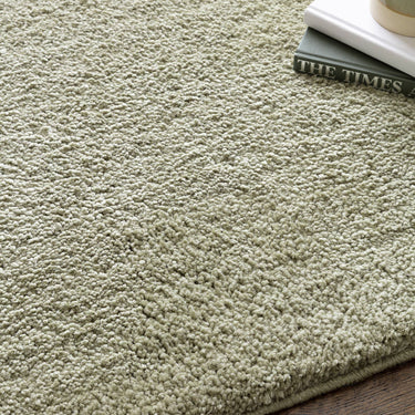 Asiatic London Super Snug Sage Green Washable Shaggy Textured Rug