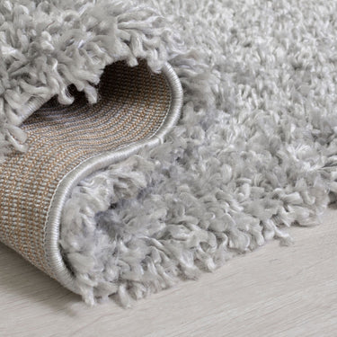 Brilliance Sparks Grey Polypropylene Shaggy Plain Rug 120x170 cm