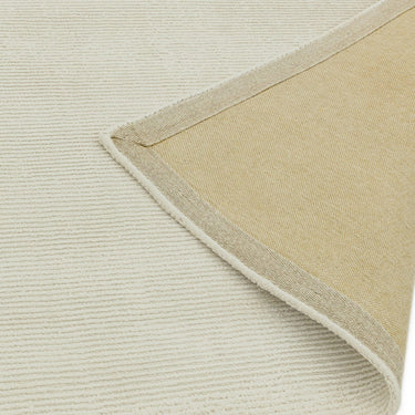 Reko Modern Contemporary Plain Hand Woven Viscose Silky Putty Cream Rug