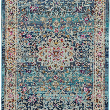 Nourison Vintage Kashan VKA01 Hall Rug Traditional Hallway Runner for Hallways Bedroom Living Room Oriental Classic in Blue