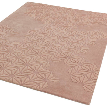 Starburst Hand Made Wool Pink Rug