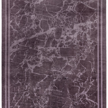 Zehraya Premium Quality Soft Velvety Modern Traditional Bordered Rug in Silver, Grey, Purple, Blue