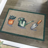 My Mat Nylon Indoor Pattern My Garden Washable Non-Slip Entrance Rug  in 50 x 75 cm