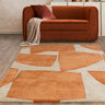 Asiatic London Romy Orange Kite Tufted Retro Wool Abstract Modern Rug - Medium 120x170 cm (4'x5'6")