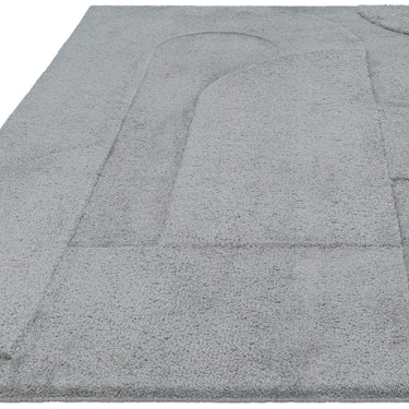 Asiatic London Tova 3D Pattern Tufted Touch Blue Geometric Textured Modern Rug