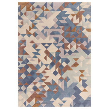 Enigma Hand Made Rug Wool Viscose Quality 3D Geometric Modern Rug