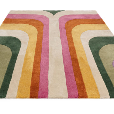 Asiatic London Romy Retro Hand-Tufted Pink Wool Modern Soft Rug