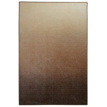 Eco-Washable Ombre Brown Non-Slip Modern Rug