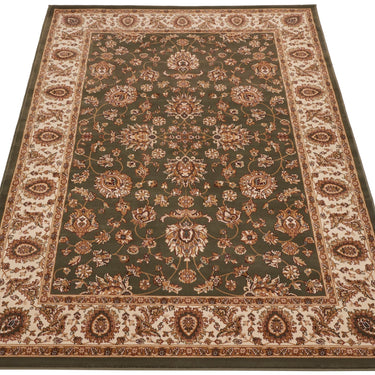 Consept Looms Grand Heritage GH102 Million Point Classic Green Polypropylene Persian Oriental Traditional Rug