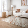 Asiatic London Mirage Quartz Marbled Texture Terra Natural Polypropylene Abstract Textured Rug - Small 80x150 cm (2'6"x5')