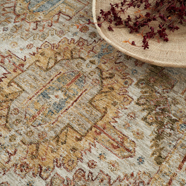 Nourison Sahar Elegance SHR01 Ivory Multi Persian Traditional Vintage Floral Rug