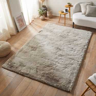 Consept Looms Heavenly Super Deep Pile HEA101 Mink Shaggy Textured Modern Rug - Small 76x130 cm (2'5"x4'3")
