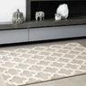 Asiatic London Artisan Lattice Tufted Sand Beige Wool Geometric Soft Rug 120x170 cm