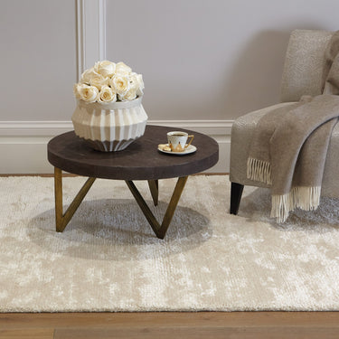 Onslow Shaggy Rug Silky Hand Woven Plain Modern Plain Opal Cream White Rug - Medium 120x180 cm (4'x6')