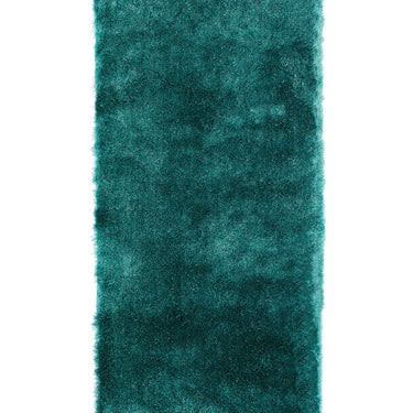 Whisper Shaggy Rug Silky Soft Luxury High Pile, Plush Rug in Dark Teal - Runner 65x135 cm (2'1"x4'5")