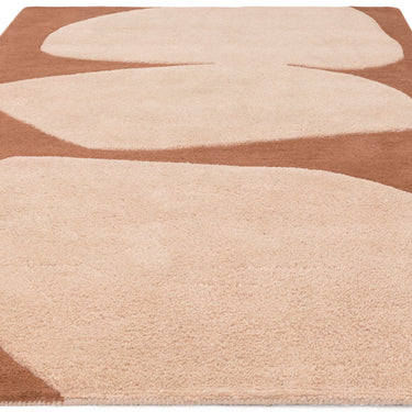 Asiatic London Canvas Collage Retro Tufted Brown Handmade Wool Abstract Geometric Rug