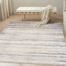 Calvin Drift DRF02 Striated Pattern Blue Abstract Textured Modern Rug - 239 x 310 cm (7'10"x10'2")