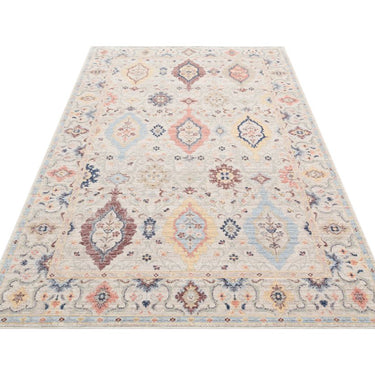 Heritage HRTG102 Traditional Rug in Ivory Multi