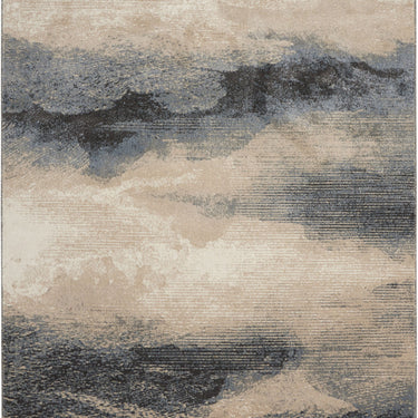 Nourison Maxell MAE06 Flint Grey Cotton Abstract Modern Rug