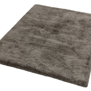 Lulu Soft Touch Plain Shaggy Rug in Smoke Grey