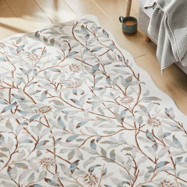 Consept Looms Liberty LIB307 Quarry Washable Non-Slip Traditional Floral Rug