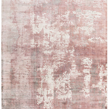 Gatsby Modern Abstract Shiny Viscose High Quality Hand Woven Blush Pink Rug