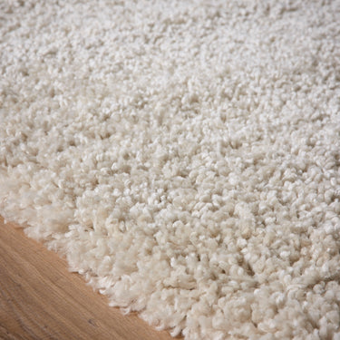 Hadley Thick Fluffy Sumptuous Cream By Polypropylene Shaggy Modern Rug