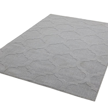 Antibes Modern Contemporary Geometric 3D Effect Indoor Outdoor Trellis Flatweave Rug
