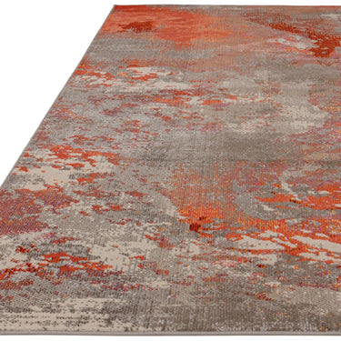 Colores Cloud Magma CO12 Orange Red Multi Polypropylene Abstract Flatweave Rug