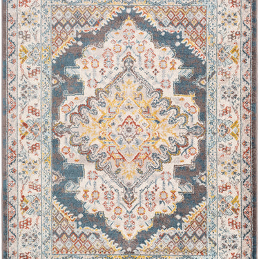 Ankara Vintage Traditional Boho Oriental Brown, Garnet & Mustard Rug - Medium 120x170 cm (3'11'' x 5'7'')