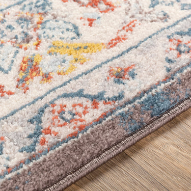 Ankara Vintage Traditional Boho Oriental Brown, Garnet & Mustard Rug