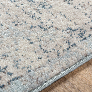 Ankara Vintage Traditional Boho Oriental Grey, Ice Blue & Blue Rug