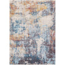 Ankara Abstract Marble Modern Blue, Charcoal & Medium Gray Rug - Medium 120x170 cm (3'11'' x 5'7'')
