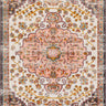 Ankara Vintage Traditional Boho Oriental Red, Dusty Pink & Rust Rug - Medium 120x170 cm (3'11'' x 5'7'')