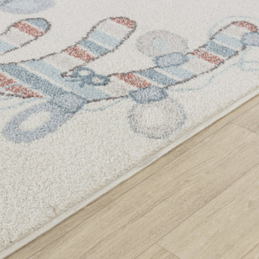 Ankara Kids Multicolour, Ivory & Light Blue Rug