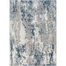Allegro Abstract Marble Modern Blue, Ivory & Sky Blue Rug - Design ALG2306 - Large Plus 160x213 cm (5'3'' x 7')