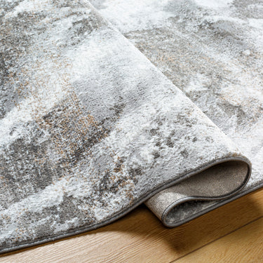 Allegro Abstract Marble Modern Grey, Ivory & Brown Rug