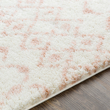 Aliyah Shag Global Plush Soft Pile Runner Pink