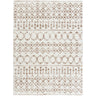 Aliyah Shag Global Plush Soft Pile Shaggy Geometric Beige, Tan & Cream Rug - Large Plus 160x220 cm (5'3'' x 7'3'')
