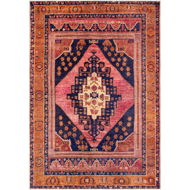 Amelie Traditional Washable Pink Rug