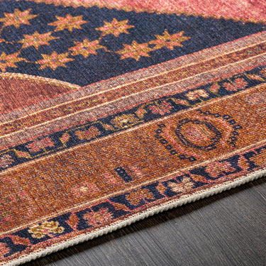 Amelie Traditional Washable Pink Rug