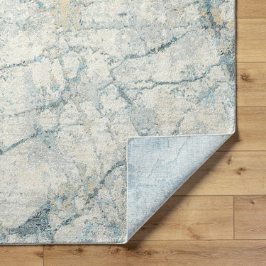 Avellino Abstract Modern Marble High Pile Grey Rug