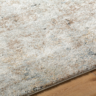 Avellino Abstract Modern Marble High Pile Blue Rug