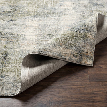 Avellino Abstract Marble High Pile Modern Green, Grey & Beige Rug